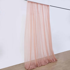 10ftx30ft Dusty Rose Sheer Ceiling Drape Curtain Panels Durable Flame Resistant Fabric