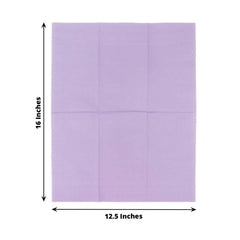 50-Pack Paper Napkins Lavender Lilac - Soft Disposable 2-Ply Dinner Napkins for Weddings