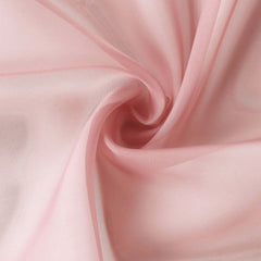 5ftx14ft Dusty Rose Chiffon Curtain Panel, Durable Flame Resistant Backdrop Ceiling Drapery With Rod Pocket