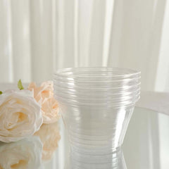 50-Pack Plastic Dessert Parfait Cups Clear Dome Lid - Perfect for Ice Cream 7oz