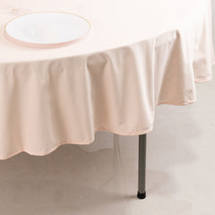 Scuba Round 90" Tablecloth Blush - Wrinkle Free & Stain Resistant Table Cover