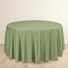 Scuba Round 120" Tablecloth Dusty Sage Green - Wrinkle Free & Stain Resistant Seamless Table Cover