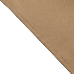 5 Pack Polyester 17"x17" Napkins Taupe - Durable & Wrinkle Resistant Dinner Napkins
