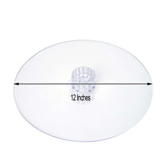 Acrylic Round DIY Cake Stand Plate Clear - Customized Tiered Dessert Display Holder for Treats Appetizers & Snacks 12"
