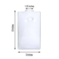 3-Pack Glass Wall Vase Hanging Trapezoid Design Indoor Planters - Modern Wall Mounted Terrariums for Living Spaces