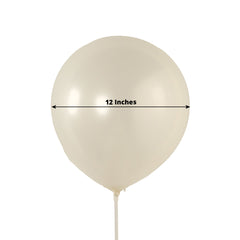 50 Pack White Biodegradable Balloons, 12" Thickened Extra Strong Eco-friendly Latex Helium Party Balloons