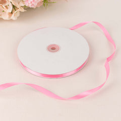 100 Yards 3/8" Pink Single Face Decorative Satin Ribbon