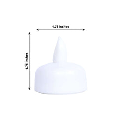 12-Pack Tealight Candles Flameless Design Cool White - Waterproof Floating LED Lighting