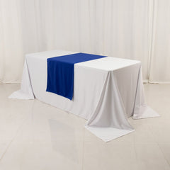 Scuba Polyester 24"x72" Wide Table Runner Royal Blue - Wrinkle-Free Table Linen