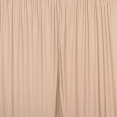 2 Pack Nude Scuba Polyester Event Curtain Drapes, Durable Flame Resistant Backdrop Event Panels Wrinkle Free with Rod Pockets - 10ftx10ft