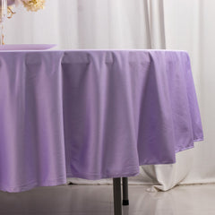 Scuba Round 90" Tablecloth Lavender Lilac - Wrinkle Free & Stain Resistant Table Cover