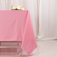 Scuba Square 70"x70" Tablecloth Pink - Wrinkle Free & Stain Resistant Table Cover