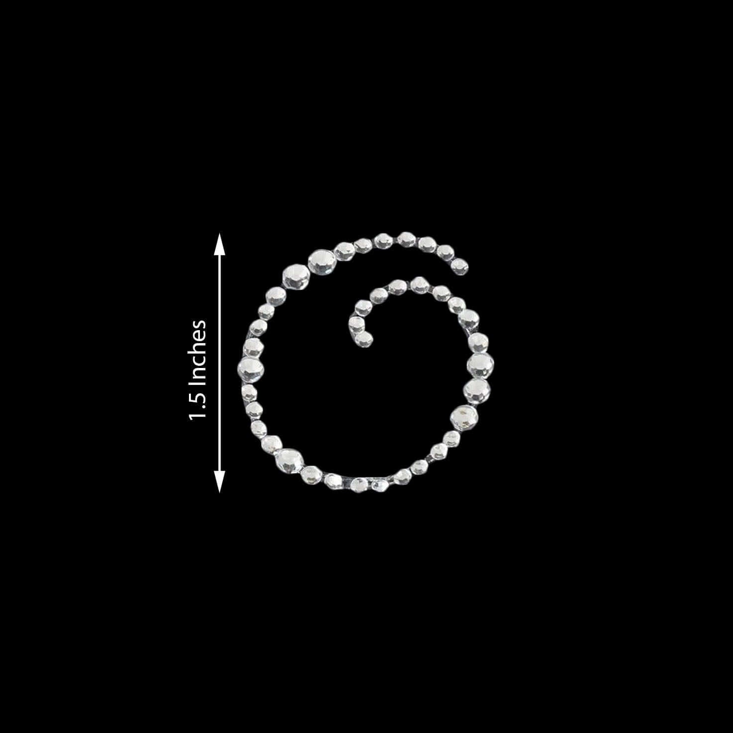 12 Pack 1.5" Clear Rhinestone Monogram Letter Jewel Sticker Self Adhesive DIY Diamond Decor - O