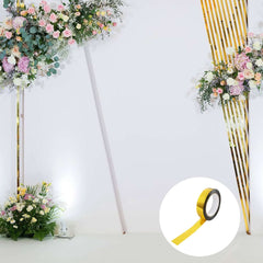 100 Yds 1" Gold Metallic Mylar Film Tape with Acrylic Adhesive, DIY Shelf Craft Tape