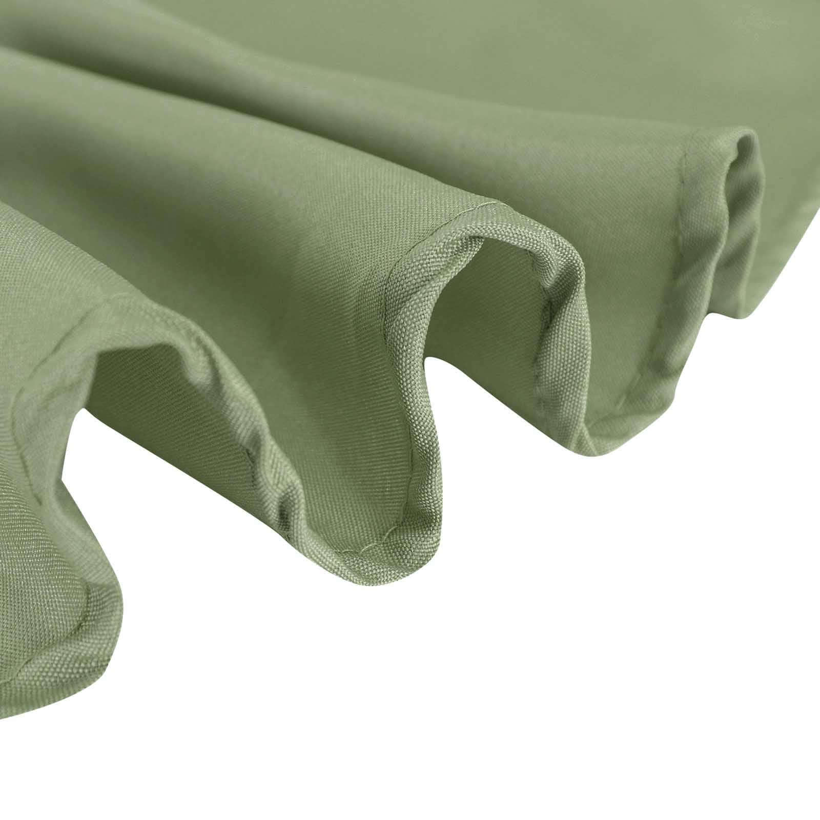 Polyester 108" Round Tablecloth Dusty Sage Green - Wrinkle-Resistant Table Cover