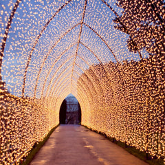 10ftx30ft LED Curtain String Lights, 8 Modes Warm White 900 LED Plug-in Waterproof Fairy Lights for Indoor Outdoor Backdrop