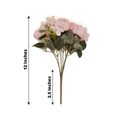 2 Pack Artificial Rose & Peony Floral Arrangements – 12" Blush Silk Bouquets for Weddings & Home Décor