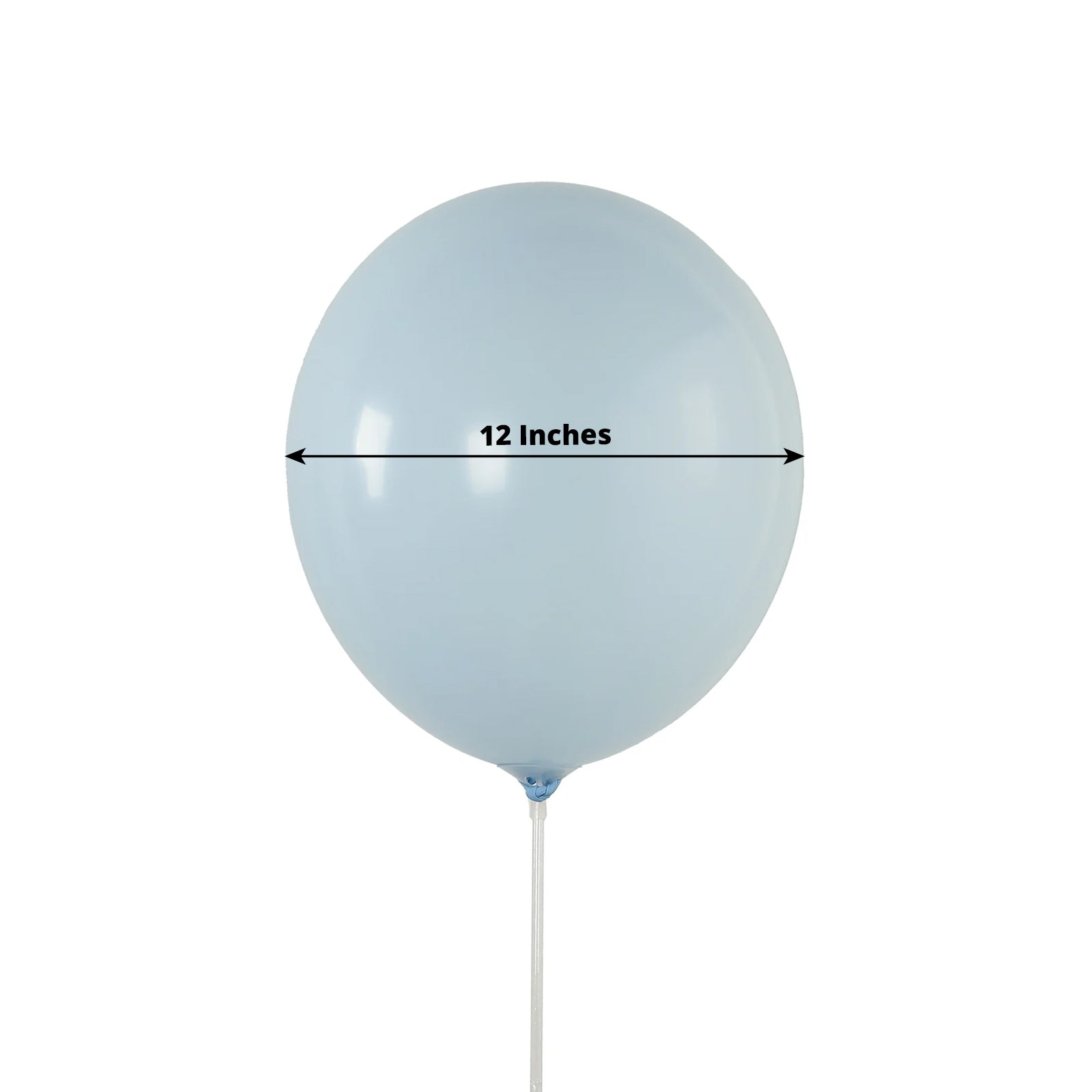 50 Pack Matte Pastel Ice Blue Biodegradable Balloons 12", Round Eco-friendly Thick Latex Party Balloons
