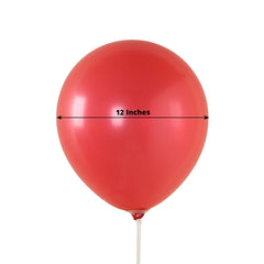 50 Pack Red Biodegradable Balloons, 12" Thickened Extra Strong Eco-friendly Latex Helium Party Balloons