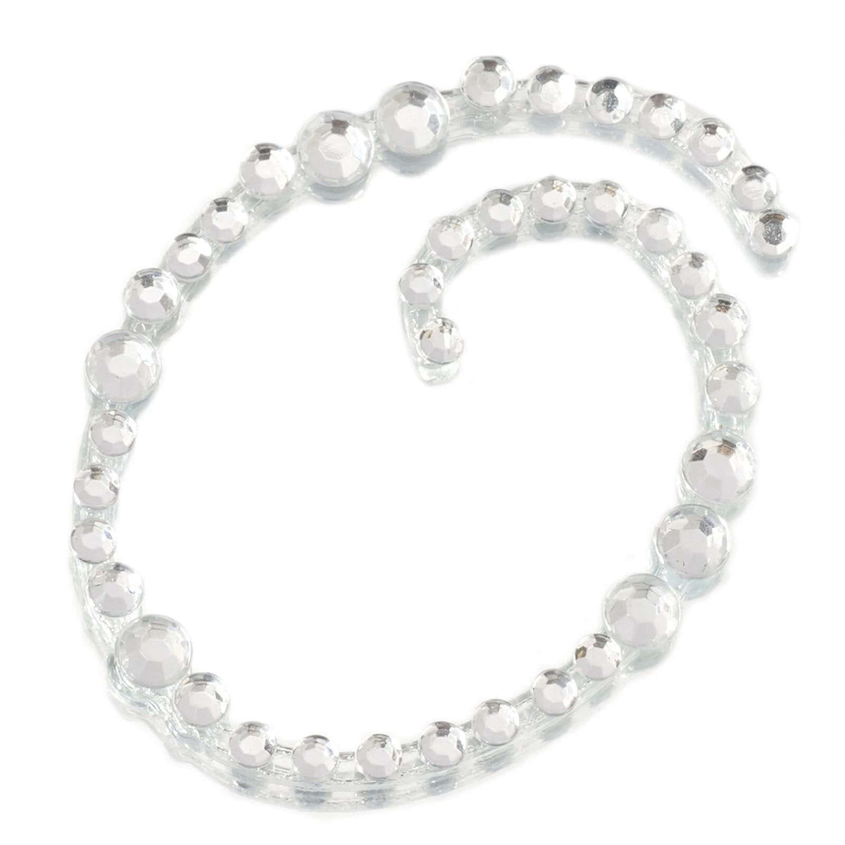 12 Pack 1.5" Clear Rhinestone Monogram Letter Jewel Sticker Self Adhesive DIY Diamond Decor - O