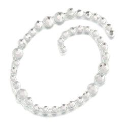 12 Pack 1.5" Clear Rhinestone Monogram Letter Jewel Sticker Self Adhesive DIY Diamond Decor - O