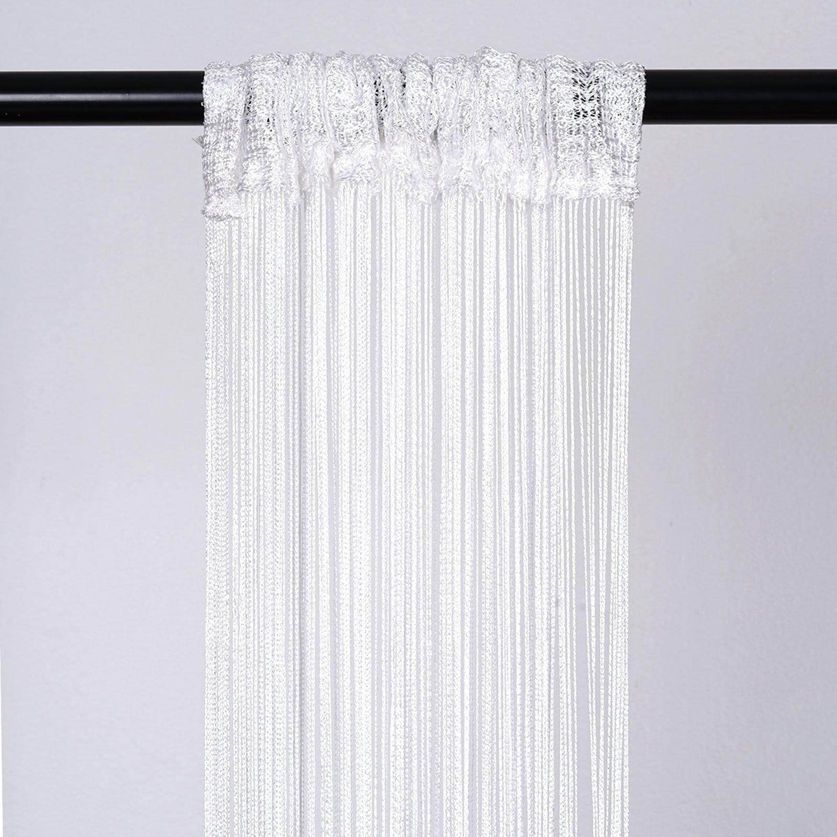 12ft Long White Silk String Tassels Backdrop Party Curtains