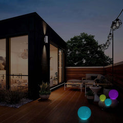 16" Floating Pool Light Up Glow Ball, Inflatable Outdoor Garden Lights With Remote - 13 RGB Colors and 3 Color Modes