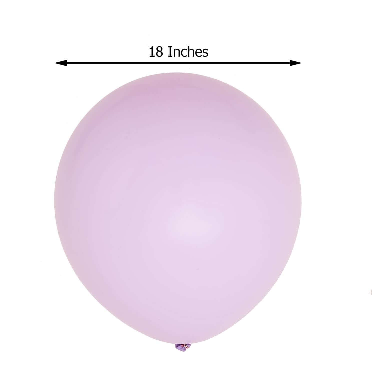 10 Pack 18" Matte Pastel Lavender Lilac Helium or Air Latex Party Balloons