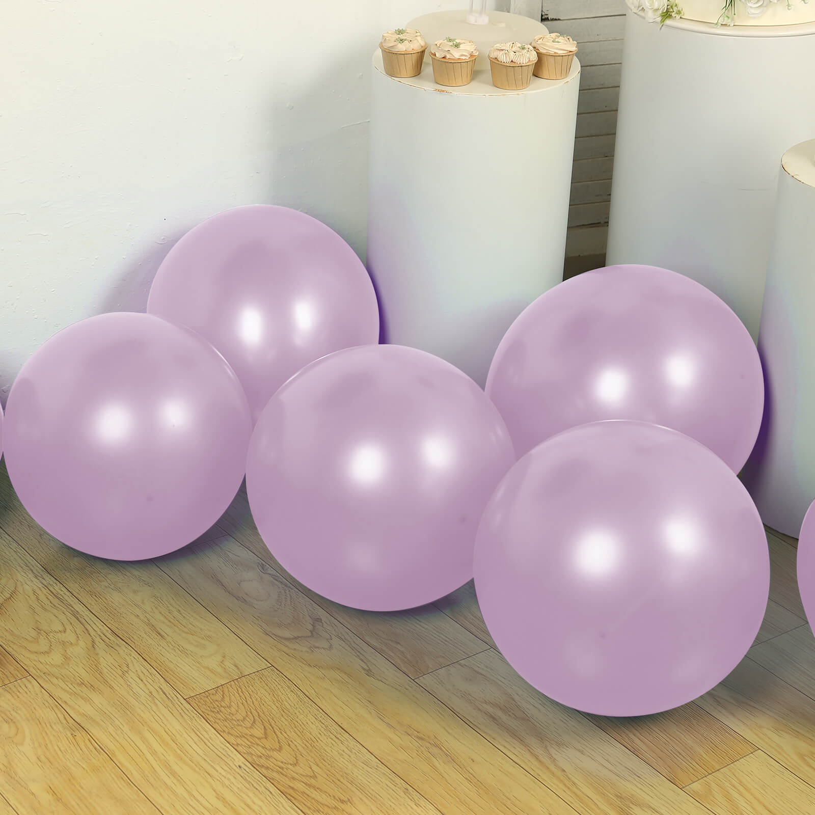 10 Pack Lavender Lilac Biodegradable Balloons, 18" Thickened Extra Strong Eco-friendly Latex Helium Party Balloons