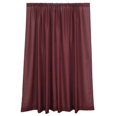 2 Pack Burgundy Polyester Event Curtain Drapes, 10ftx8ft Backdrop Event Panels With Rod Pockets 130 GSM