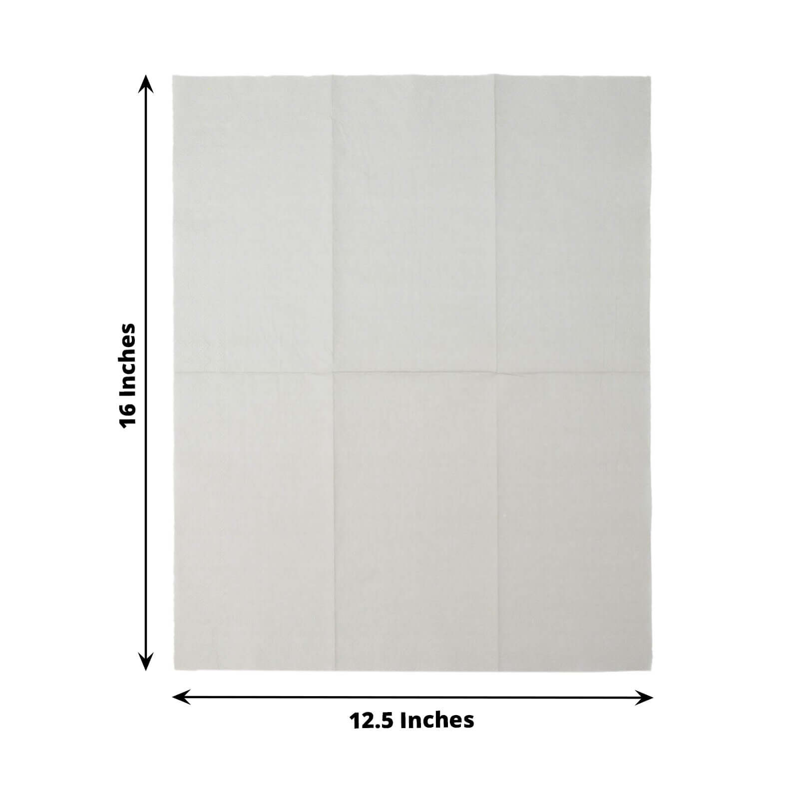 50-Pack Paper Napkins Silver - Soft Disposable 2-Ply Dinner Napkins for Weddings