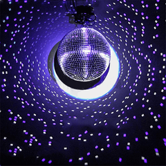 24" Large Silver Foam Disco Mirror Ball With Hanging Swivel Ring, Holiday Party Decor