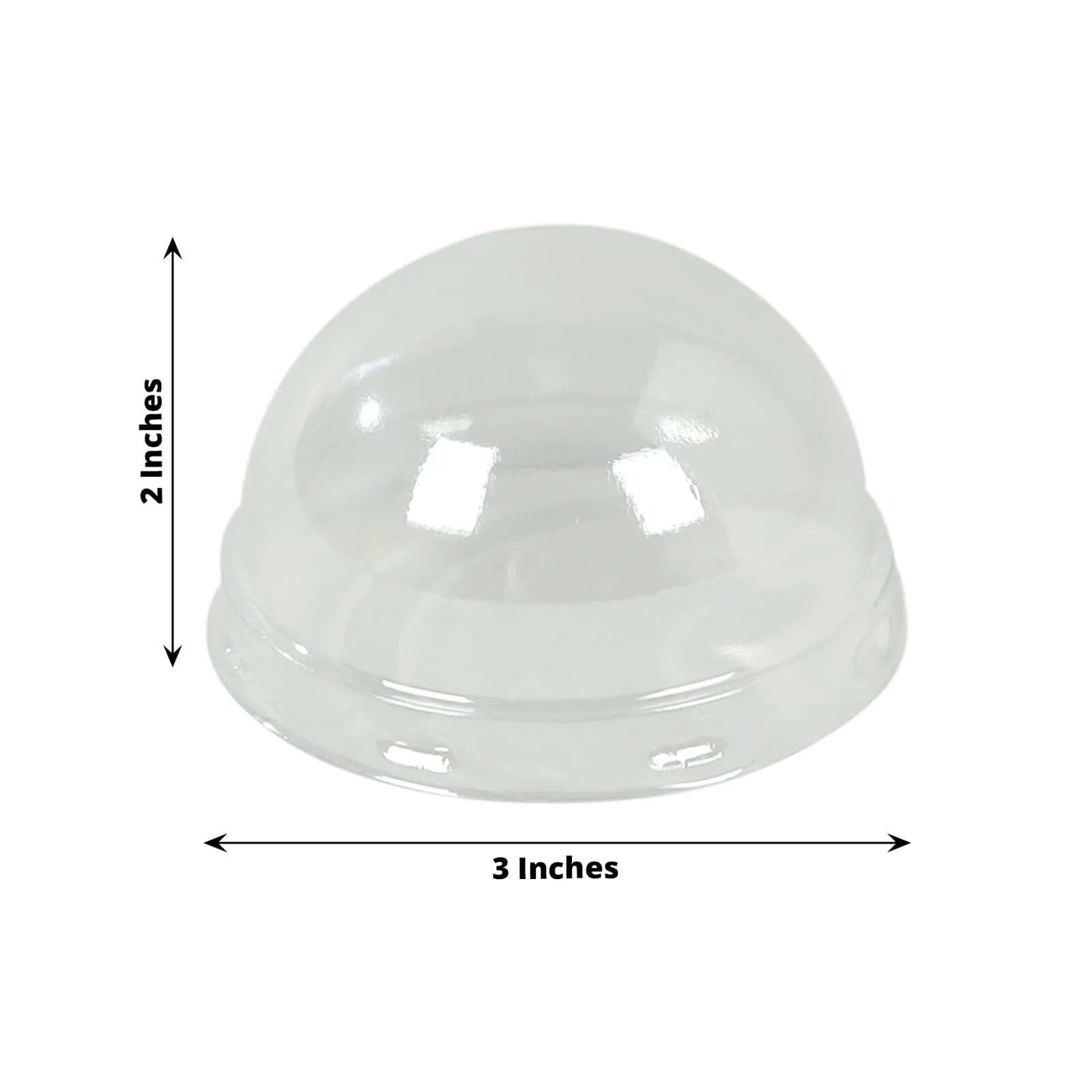 50-Pack Plastic Dome Lids For Cupcake Liners Clear - Food Safe Disposable Baking Cake Cup Lids for Dessert Buffets Bakery Displays & Party Favors 3"