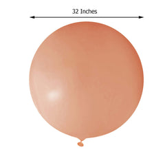 2 Pack 32" Large Matte Pastel Natural Helium or Air Latex Balloons