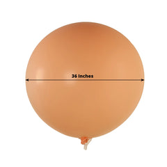 5 Pack Large Matte Pastel Blush Biodegradable Balloons, 36" Round Eco-friendly Thickened Latex Party Balloons