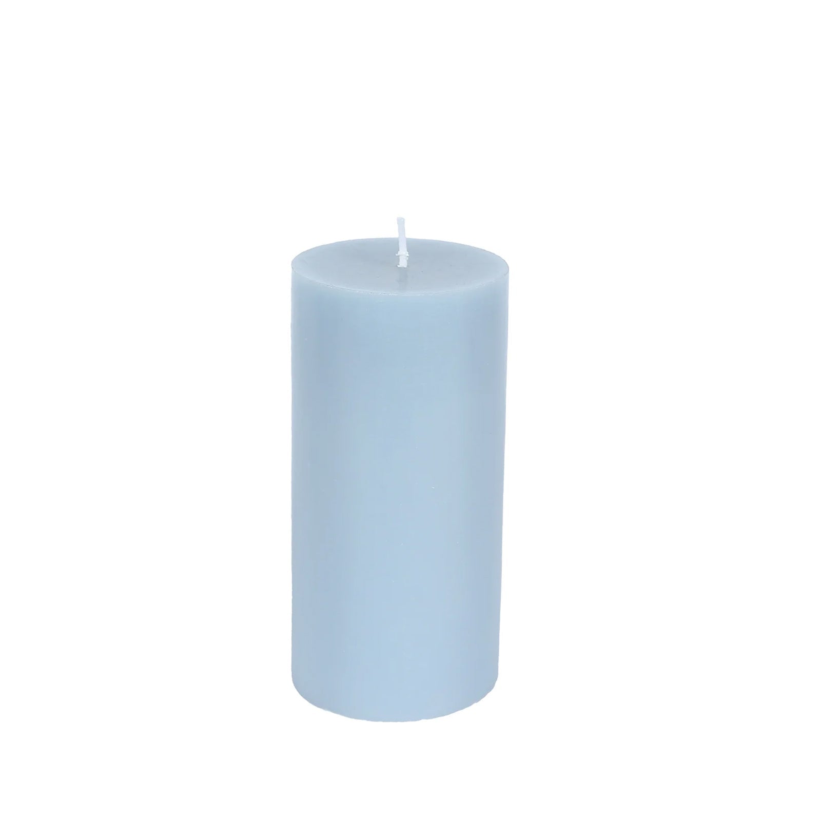 6-Pack 3"x6" Unscented Dripless Pillar Candles – Dusty Blue Long-Burning Wax Candles with Cotton Wicks for Home, Weddings & Event Decor