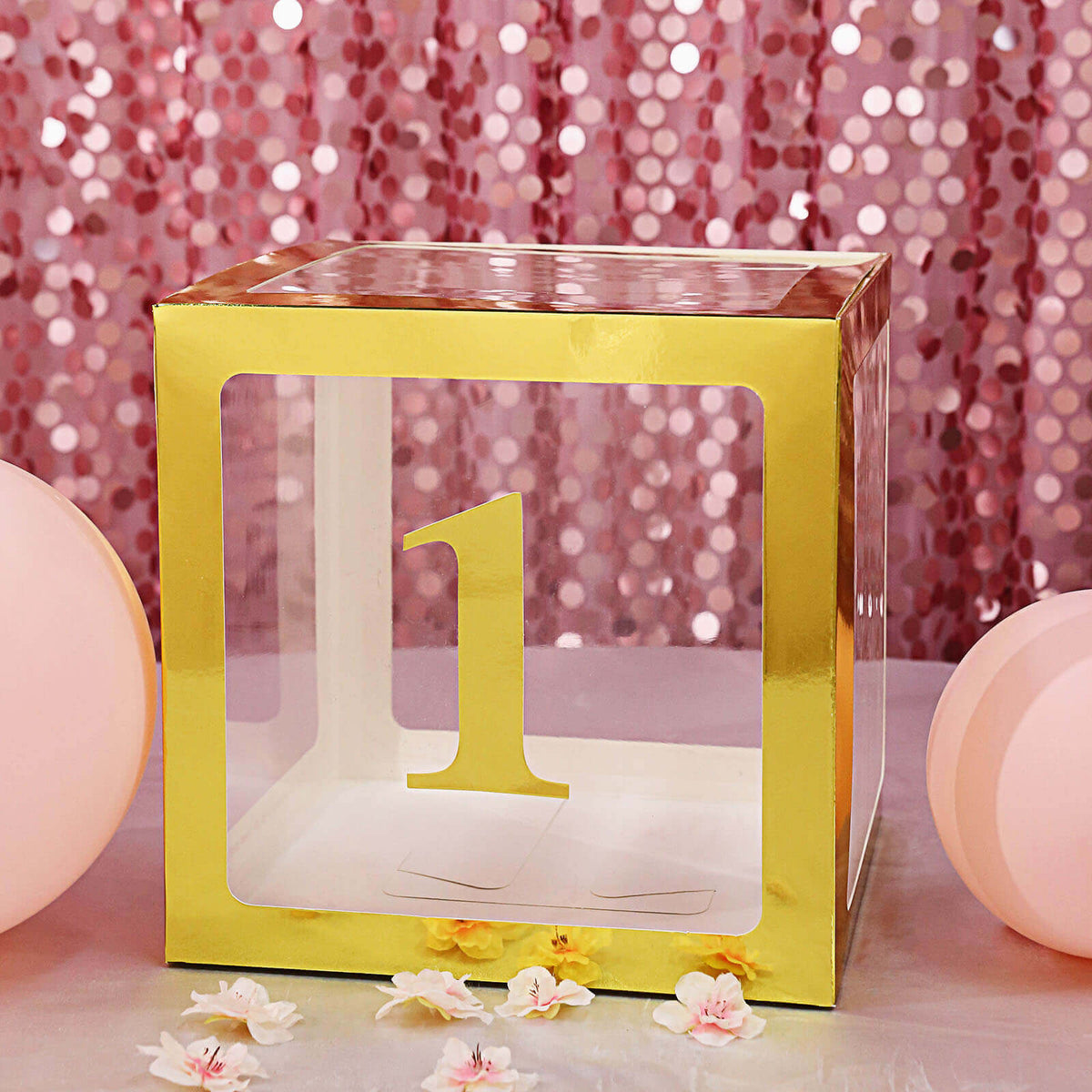 4 Pack 5" Metallic Gold 0-9 Number Stickers Banner, Customizable Stick On Numbers - 1