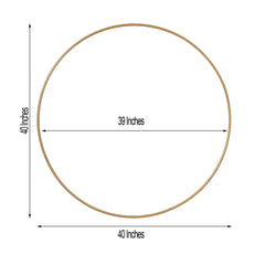 40" Gold Heavy Duty Metal Hoop Wreath, Floral Hoop