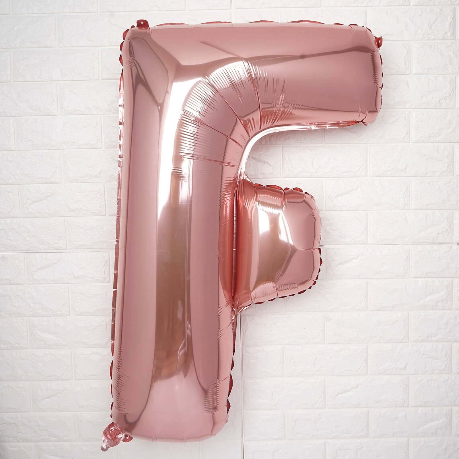 35" Rose Gold Letter and Number Balloons, Metallic Mylar Foil Helium Air Balloons