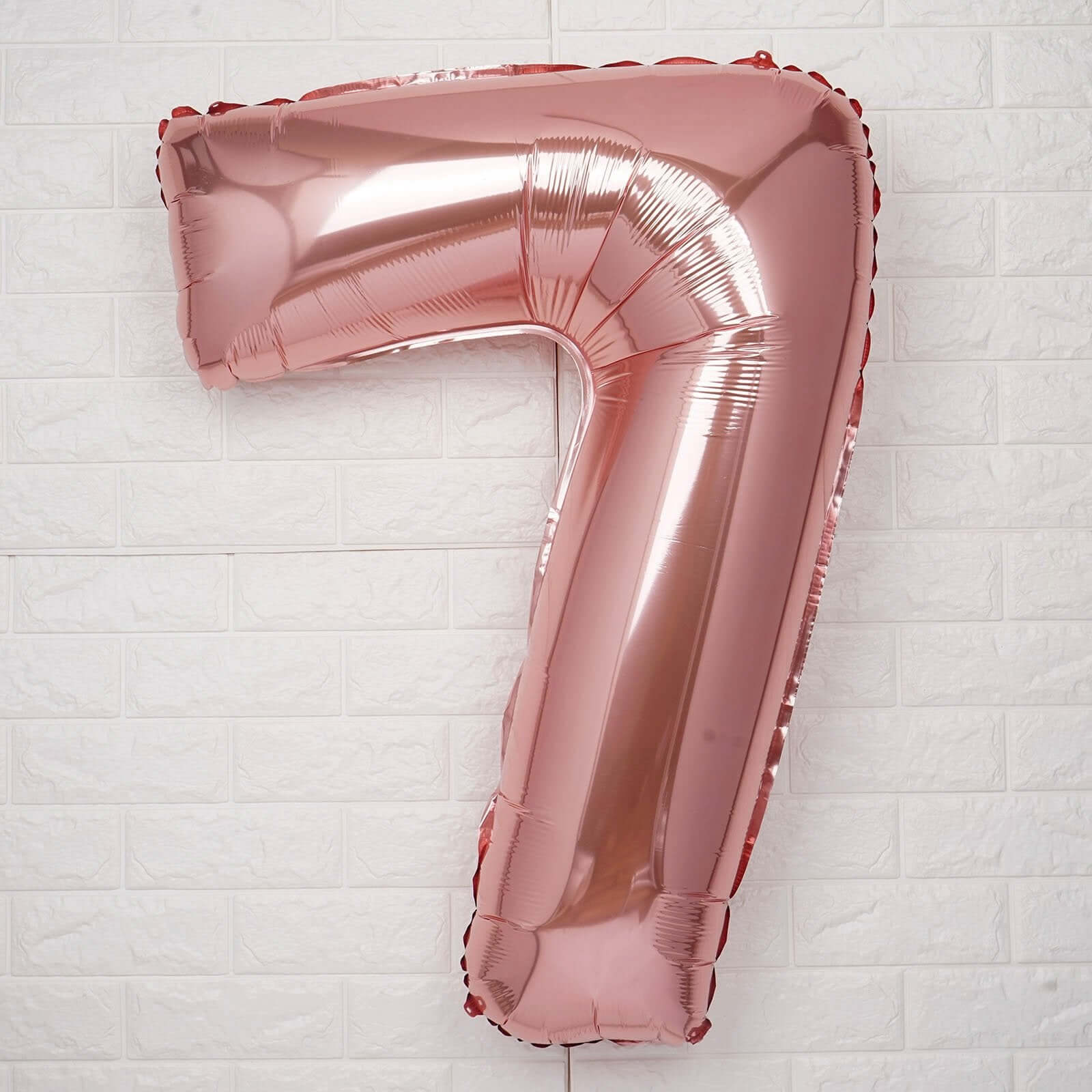 35" Rose Gold Letter and Number Balloons, Metallic Mylar Foil Helium Air Balloons