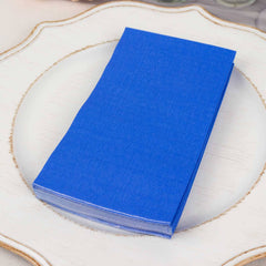 50-Pack Paper Napkins Royal Blue - Soft Disposable 2-Ply Dinner Napkins for Weddings