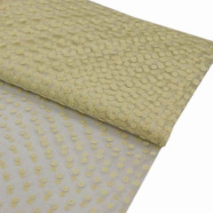 60"x10 Yards Ivory Polka Dot Tulle Fabric Bolt