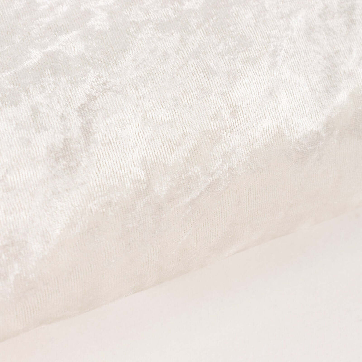65"x5 Yards Ivory Crushed Velvet Fabric Bolt, DIY Craft Fabric Roll