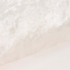 65"x5 Yards Ivory Crushed Velvet Fabric Bolt, DIY Craft Fabric Roll