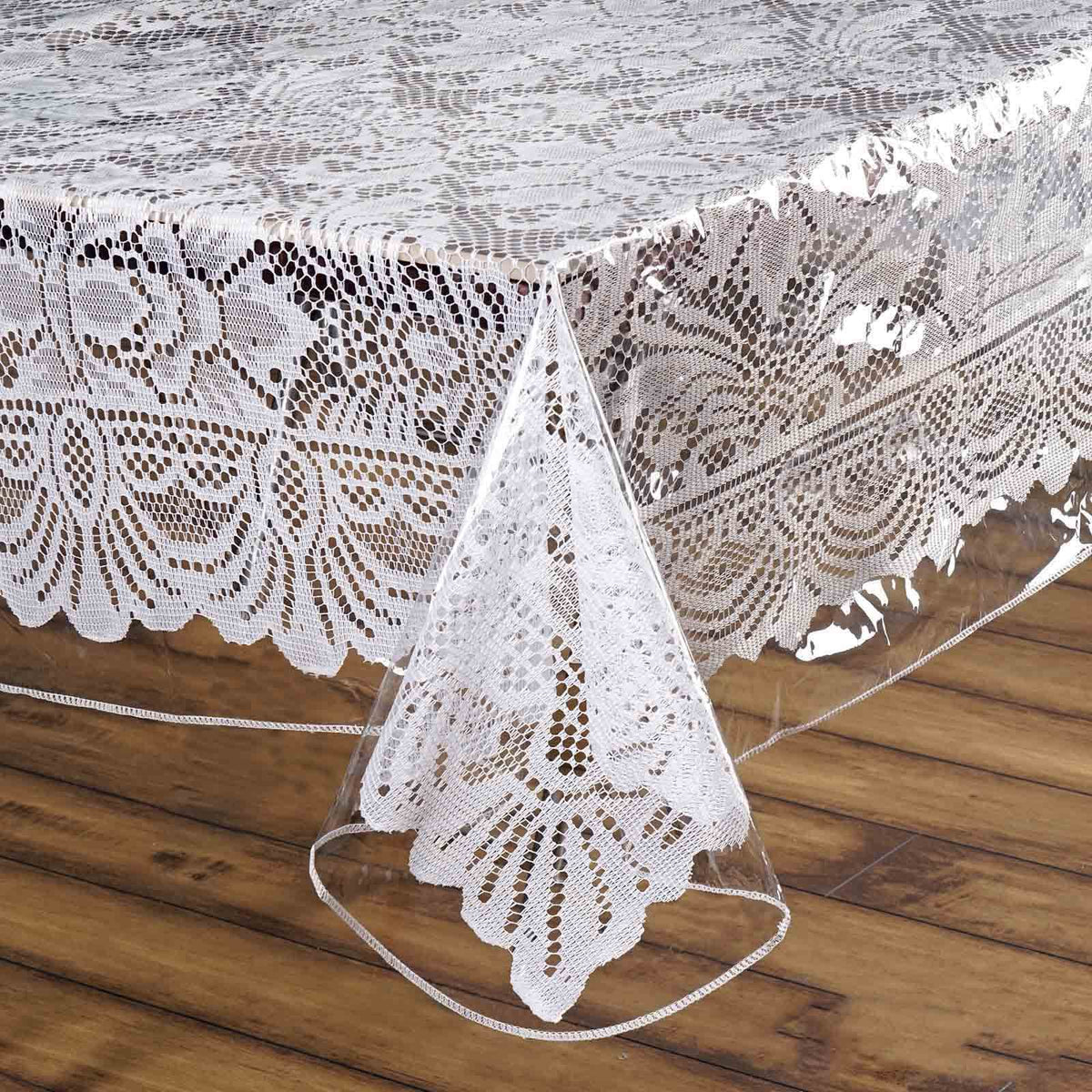 Vinyl Tablecloth Clear Eco-Friendly Square - Durable PVC Tablecloth 70"x70" 10 Mil Thick