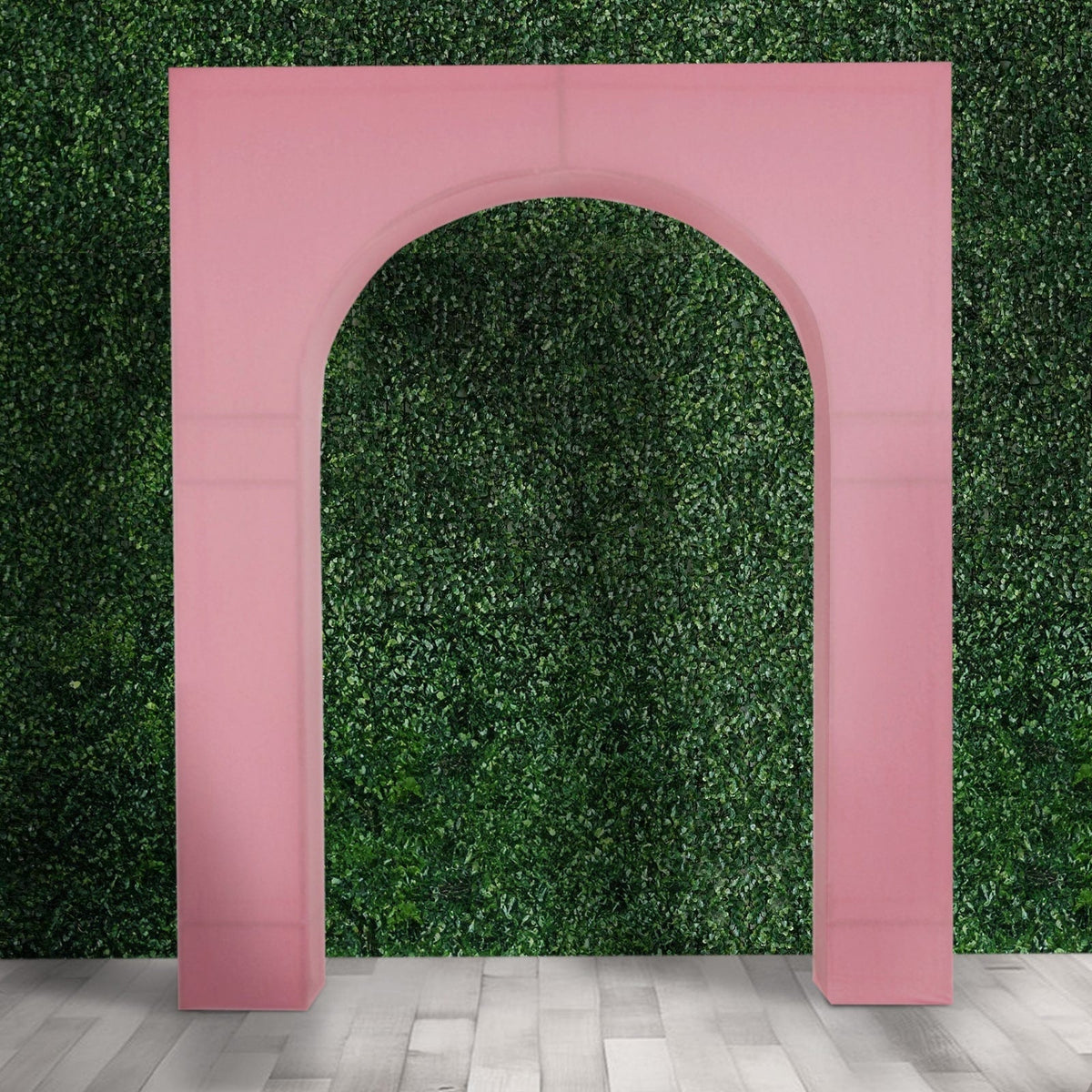 8ft Pink Spandex Backdrop Stand Cover for Arc de Triomphe Stand, Stretch Fitted Floral Balloon Frame Wedding Arch Cover