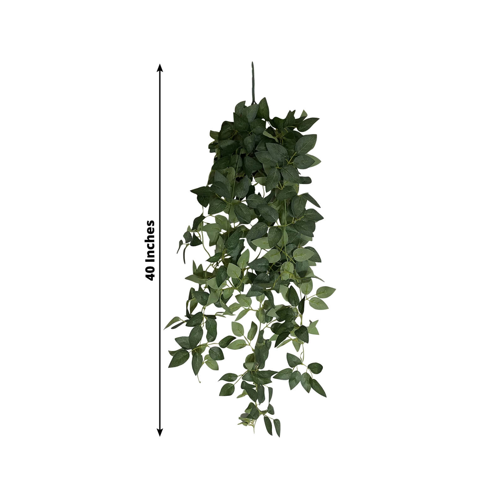 3-Pack Silk Rose Leaf Hanging Plants 40" – Realistic Artificial Greenery Vines for Home, Patio & Event Styling