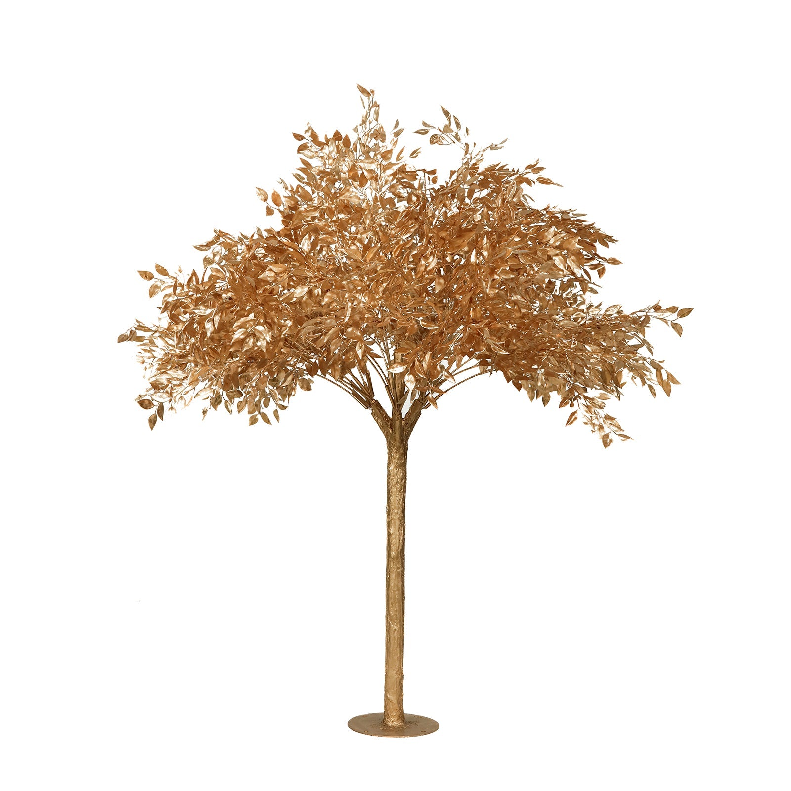 5ft Golden Faux Leaf Trees with Natural-Look Trunks – Floor Décor for Venues & Events
