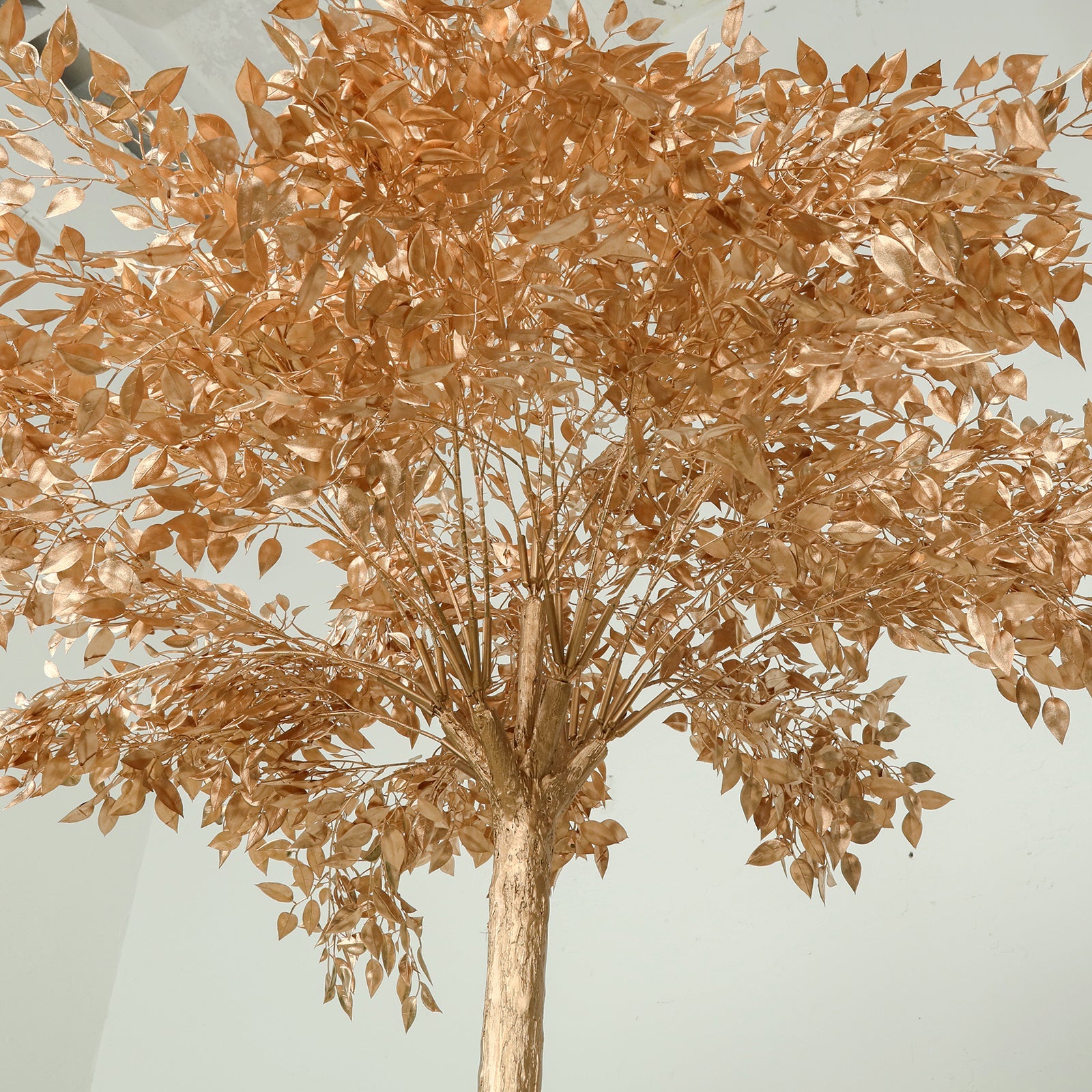 5ft Golden Faux Leaf Trees with Natural-Look Trunks – Floor Décor for Venues & Events