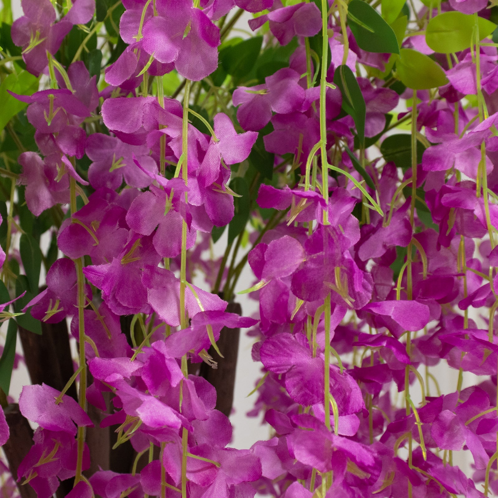 Lavender Lilac Artificial Wisteria Tree – 4ft Cascading Silk Flowers with Natural Trunk for Weddings, Receptions & Event Centerpieces